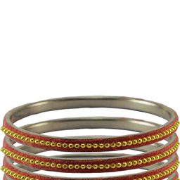 Vidhya Kangan Pink Brass Bangles-image-61