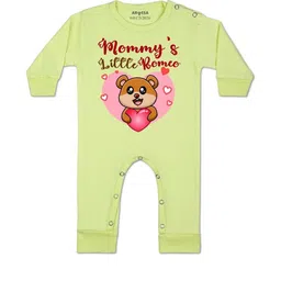 Arvesa Kids-Unisex Yellow Cotton Rompers-picture-6