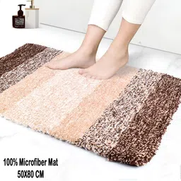 GBL COLLECTION Brown Cotton Water Resistant Floor Mat-image-57