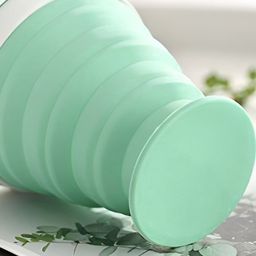 Baskety Green & White Solid Glossy Cups Set of Cups and Mugs image 4