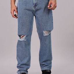 FOUL CHILD Men Mid-Rise Slash Knee Jeans-image-63