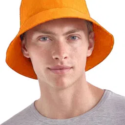 Infispace Men Mustard Solid Sun Hat-image-72