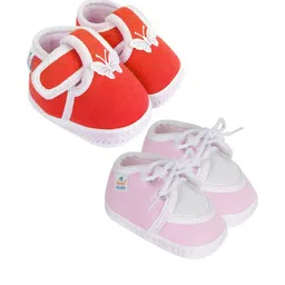 NESKA MODA Red Cotton Booties-image-73