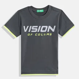 United Colors of Benetton Boys Typography Printed T-shirt-picture-11