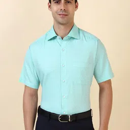 Allen Solly Sport Geometric Printed Spread Collar Cotton Formal Shirt-picture-21
