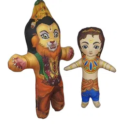 Vrindavanstore.in Set of 2 Microfibre Doll Soft Toys and Dolls-50