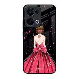 QRIOH Fashion Princess Glass Oppo Reno13 5G Back Case-image-39