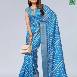 Moda Rapido Bandhani Zari Saree-11