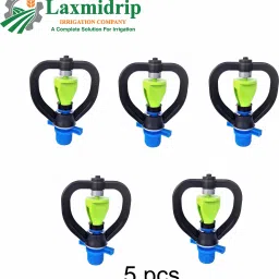 twenoz Mini Butterfly Water Sprinkler for Garden Agriculture Irrigation Lawn Pipes Poultry Farm Use, Male Thread 1/2( 0 to 70 ltr 360degree flow) 1 L Hose-end Sprayer image 3