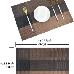 nidan Rectangular Pack of 1 Table Placemat image 3