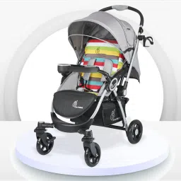 Chocolate Ride Stroller Rainbow Pram-21