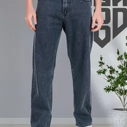 ANGERHOOD Men Baggy Low-Rise Cotton Stretchable Jeans-picture-13
