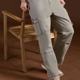 THE BEAR HOUSE Men Straight Fit Cargos Trousers-image-97