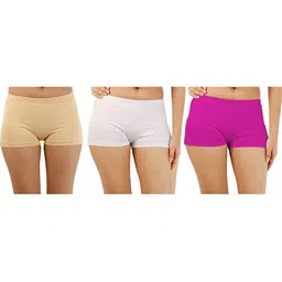 Diving Deep Women Pack of 3 Plus Size Boy Shorts Briefs-image-85