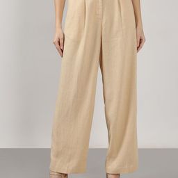 Vero Moda Women Straight Fit High-Rise Pleated Trousers-image-58