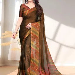 SUPERLAXMI Pure Chiffon Saree-image-33