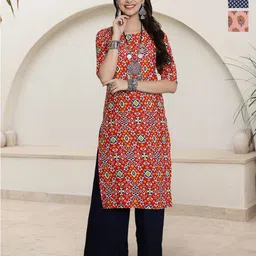 HERE&NOW Women Pack Of 3 Ethnic Motifs Printed Kurta-46