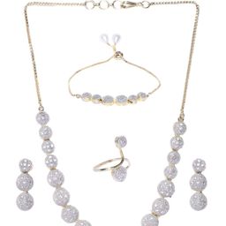 YouBella Gold Plated Stone Studded Jewellery Set-image-71