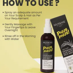 Nuskhe by Paras Pack Of 2 Push Push Hair Growth Rice Mist - 100 ml Each image 3