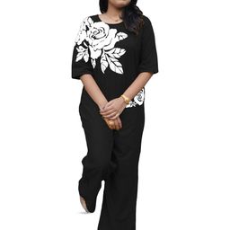 BlueWears Printed T-shirt with Palazzos-image-113