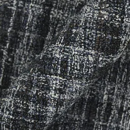 saraswatii global Laurel Plaid Charcoal & Grey Checked Tufted Woollen Carpet image 4