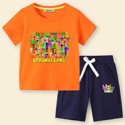 INCLUD Boys Graphics Printed T-Shirt With Shorts-picture-8