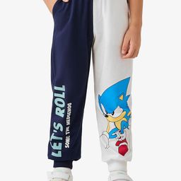 Juniors by Babyshop Boys Cotton Colourblocked Mid-Rise Joggers-picture-38