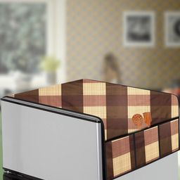 The Furnishing Tree Beige Printed Refrigerator Cover-image-23
