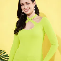 ANVI Be Yourself Keyhole Neck Top-image-23