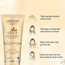 L'AVENOUR Set Of 2 Shea Face Wash With Vitamin E & Shea Butter- 115 ml Each image 5