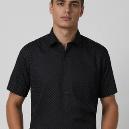 Van Heusen Men Spread Collar Geometric Printed Cotton Formal Shirt-image-66