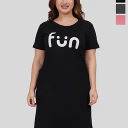 Fabme Printed Nightdress-image-13