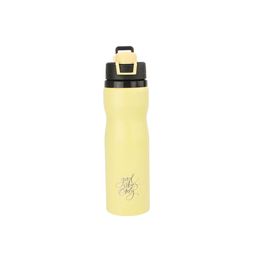 HOOM Yellow & Black Single Stainless Steel Printed Single Wall Vacuum Water Bottle-image-28
