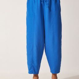 Happiness istanbul Women High Rise Solid Jodhpuri Trousers-image-49