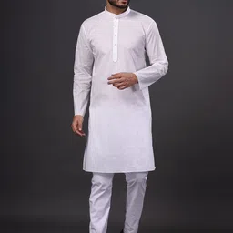 HAMSAFAR Men Thread Work Kurta-picture-8