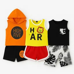 BAESD Unisex Kids Printed T-shirt with Shorts-56