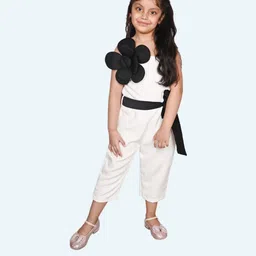 Modish Unisex Kids Basic Jumpsuit with Applique-4