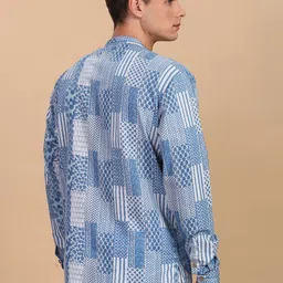 Anouk Abstract Printed Thread Work Cotton Short Kurta image 2