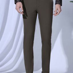 Blackberrys Men Slim Fit Low-Rise Trousers-image-123