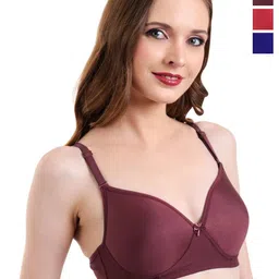 INGRID Women Pack Of 3 Medium Coverage Heavily Padded Bra-picture-15