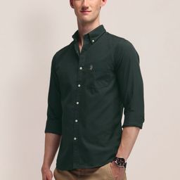 U.S. Polo Assn. Men Classic Button-Down Collar Solid Cotton Tailored Fit Casual Shirt-image-15