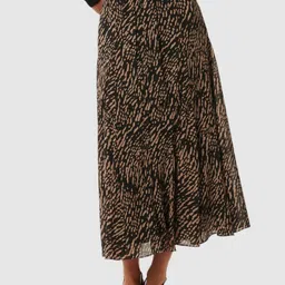 Forever New Women Printed Straight Midi Skirt-image-69