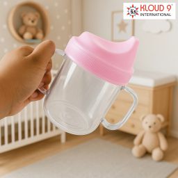 BPA-Free Baby Sipper Cup Spill-Proof Training Cup with Twin Easy-Grip Handles-0