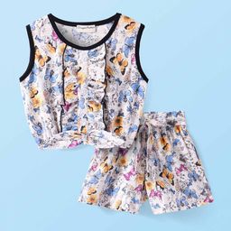 CrayonFlakes Girls Printed Top with Shorts-picture-36