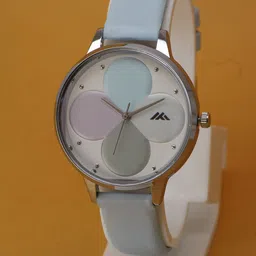 VIRAKTI Women Leather Straps Analogue Watch G-35-SKY BLUE-V.Y-image-89