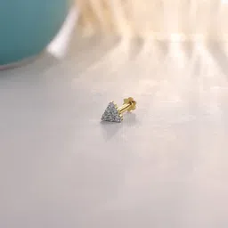 Mia by Tanishq Yellow Gold and Diamond Tiny Spark Nose Pin-54