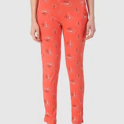 PROTEENS Women Printed Pure Cotton Mid Rise Lounge Pants-picture-23
