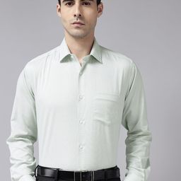 Van Heusen Custom Fit Textured Pure Cotton Formal Shirt-picture-9