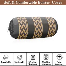 RUBOXA Grey Set of 7 Striped Square Cushion Covers image 4