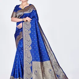 Melok Woven Design Zari Art Silk Banarasi Saree-38